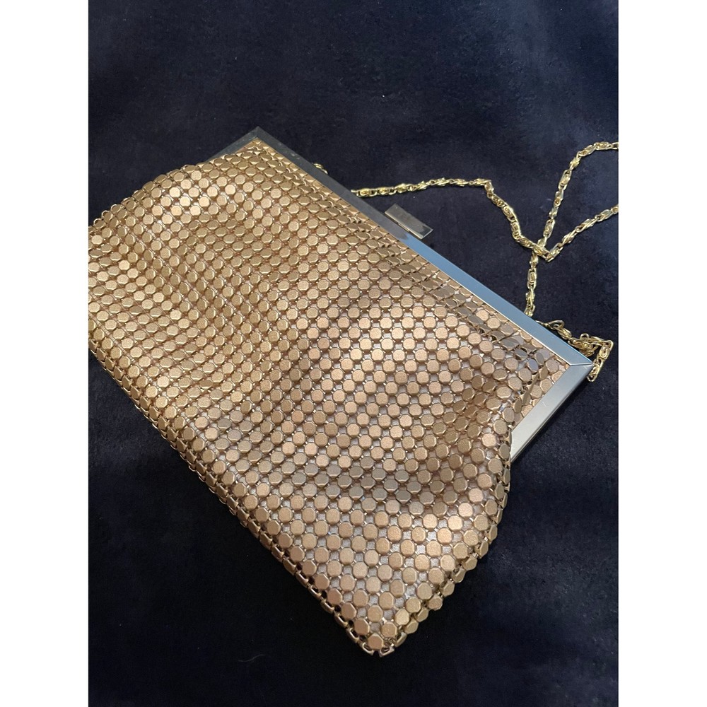 Vintage La Regale gold mesh convertible evening purse